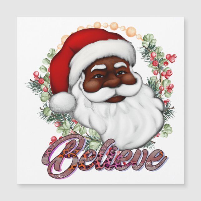 Black Santa Tro Melanin Man jul Cheer (Framsida)