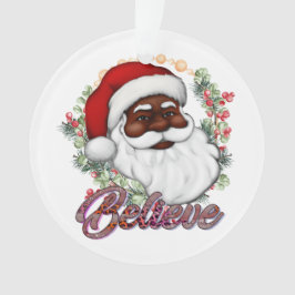 Black Santa Tro Melanin Man jul Cheer