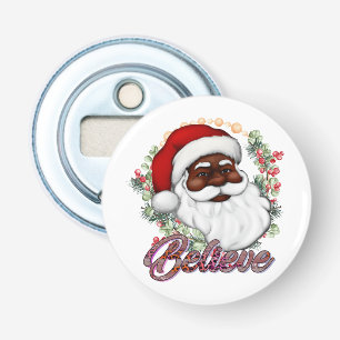 Black Santa Tro Melanin Man jul Cheer Flasköppnare
