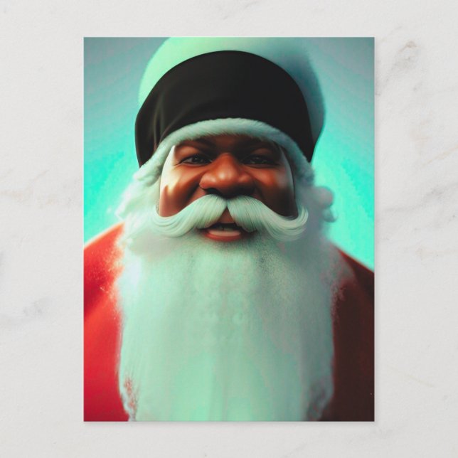 Black Santa Vykort (Framsida)
