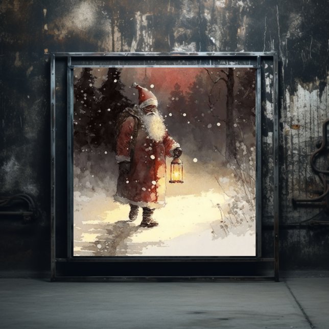 Black Santa's Red Velvet Elegance Poster (Skapare uppladdad)