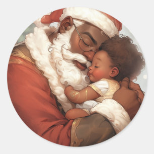 Black Santa's Tender Joy Runt Klistermärke