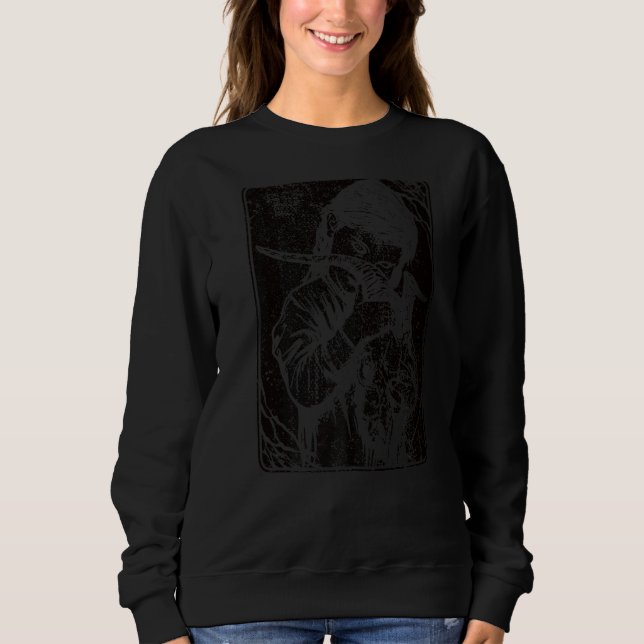 Black Satanic Occult Mörk Evil 666 Antichrist Goth T Shirt (Framsida)