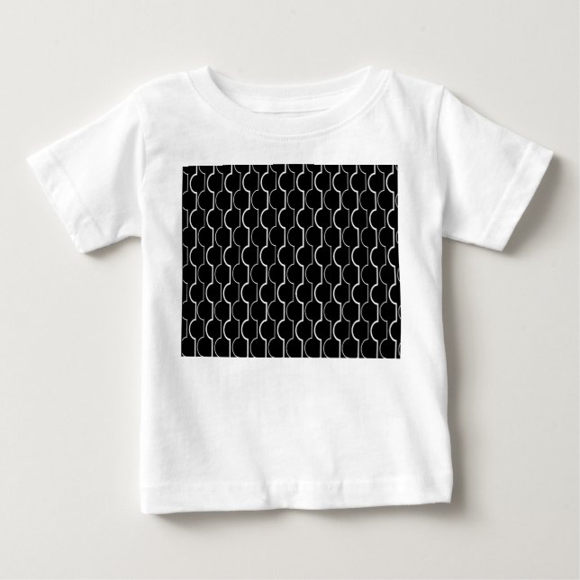 Black Scallops T Shirt (Framsida)