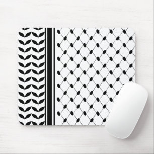 Black Scarf Hatta Keffiyeh Mönster Musmatta