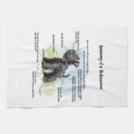 Black Schnauzer Kitchen Towel Kökshandduk