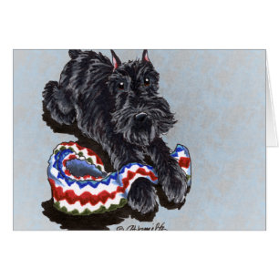 Black Schnauzer Mysigt Blanket Anpassningsbar Hälsningskort