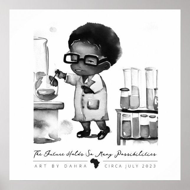 Black Scientist Poster (Framsidan)
