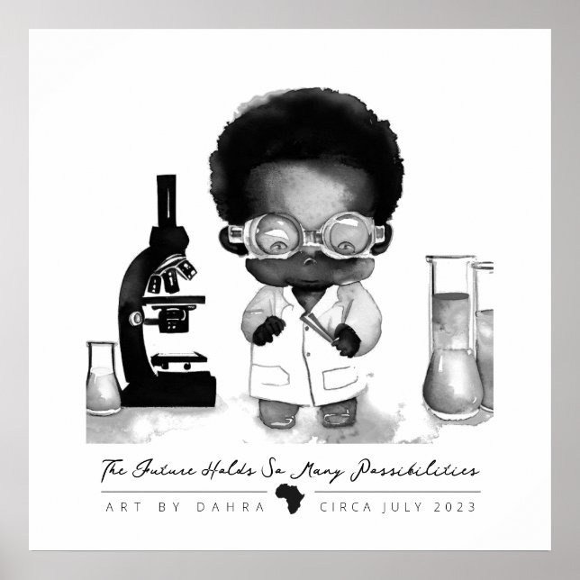 Black Scientist Poster (Framsidan)