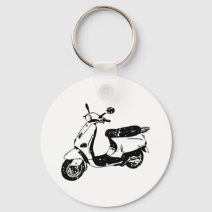 Black Scooter Nyckelring