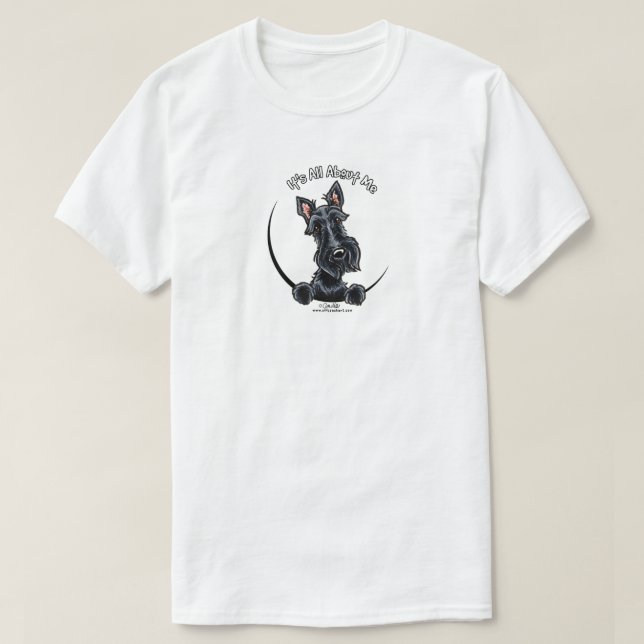 Black Scottie allt om mig T Shirt (Design framsida)
