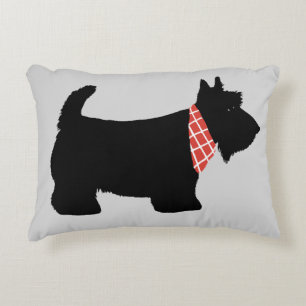 Black Scottish Terrier Hund Prydnadskudde