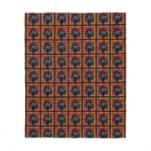 Black Scottish Terrier Scottie Hund plaid filt