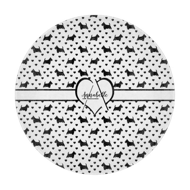 Black Scottish Terriers (Scottie Hundar) - White (Framsidan)