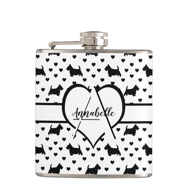 Black Scottish Terriers (Scottie Hundar) - White Fickplunta (Framsidan)