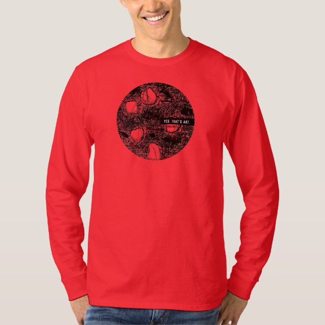 BLACK SCRIBBLE: T-Shirt (Framsida)