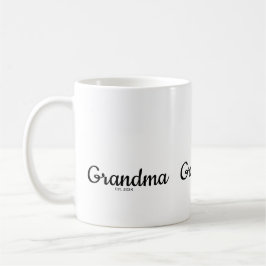 Black Script Established Grandma Kaffemugg