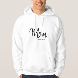 Black Script Established Mom Hoodie