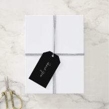 Black Script Tack Gift Märkre Black