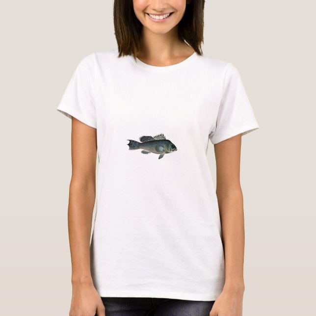 Black Sea bas Tee Shirt (Framsida)