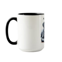 Black Seal Bulldog Coffee Mugg Kopp