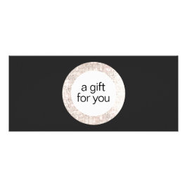 Black Sequin Beauty Salon Gift-certifikat Reklamkort