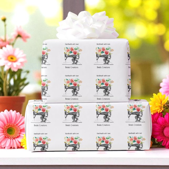 Black Sewing Maskin Tailor Dressmaker Business Presentpapper (Skapare uppladdad)