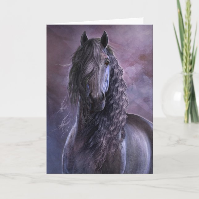 Black Shadow Notecard Kort (Framsida)