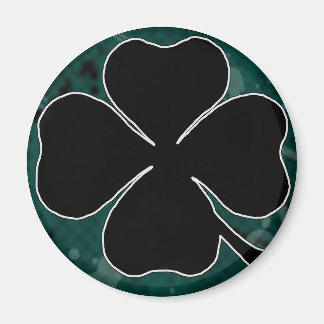 Black Shamrock Magnet (Framsidan)