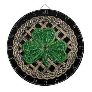 Black Shamrock på Celtic Knots Tart Board Darttavla