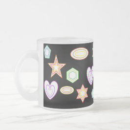 Black Shapes mug Frostad Glasmugg