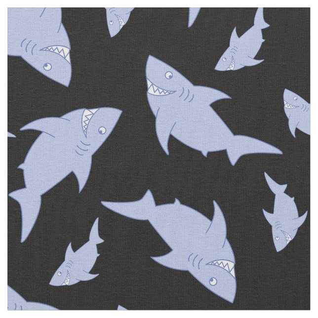 Black Shark Cute Kids Tyg (Närbild)