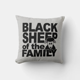 Black Sheep anpassningsbar dekorativ kudde