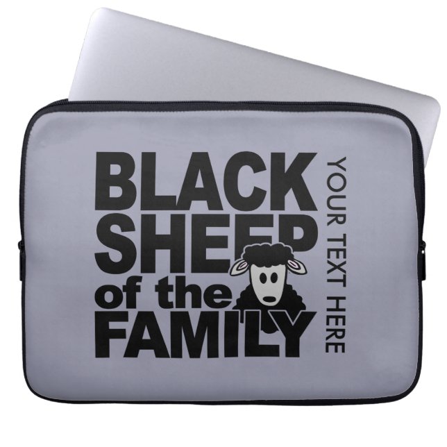 Black Sheep anpassningsbar laptop sleeve (Framsidan)