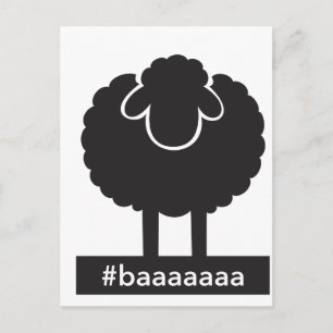 Black Sheep #baaaaa Vykort