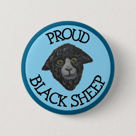 Black Sheep Blue Button Knapp