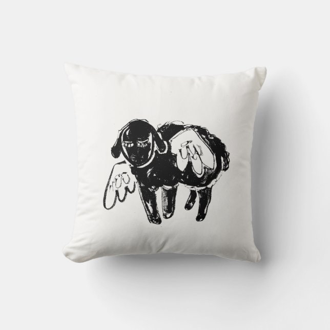 Black Sheep Dreamy Pillow Kudde (Framsida)