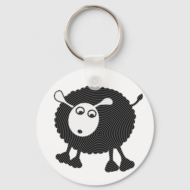 Black Sheep Gift Keychain Nyckelring (Framsida)