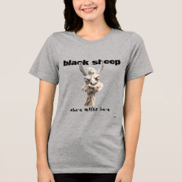 Black Sheep Llama Tri-Blend Shirt T Shirt