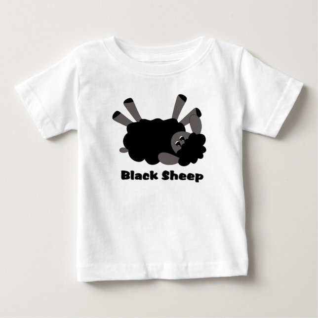 Black Sheep Småbarn Shirt Tee Shirt (Framsida)