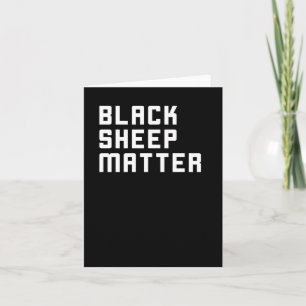 Black Sheep Sticker Kort