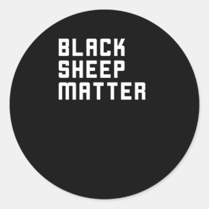 Black Sheep Sticker Runt Klistermärke