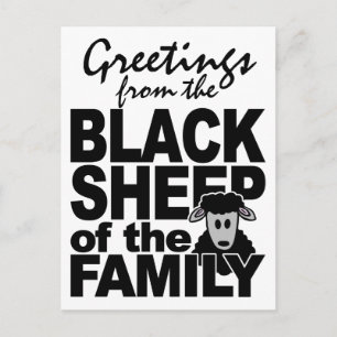 BLACK SHEEP-vykort, anpassa Vykort