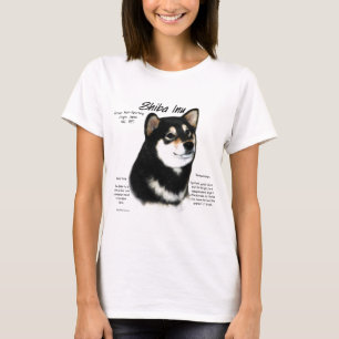 Black Shiba Inu Historik T-shirt