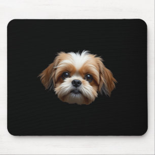 Black Shih Tzu Hund Shih Tzu Ansikte Musmatta