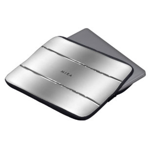 Black & Shiny Stainless Steel Rand Laptop Fodral