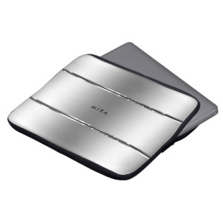 Black & Shiny Stainless Steel Rand Laptop Fodral