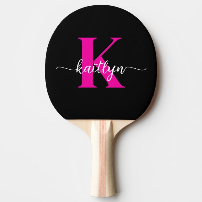 Black Shock rosa Monogram Pingisracket (Framsidan)