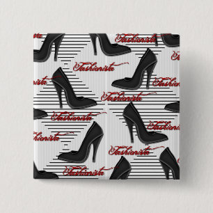 Black Shoes-Fashionista-Button Knapp