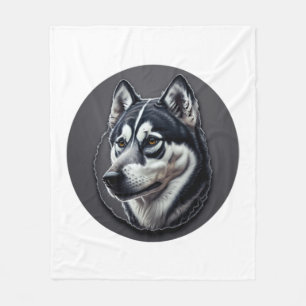 Black Siberian Fleecefilt